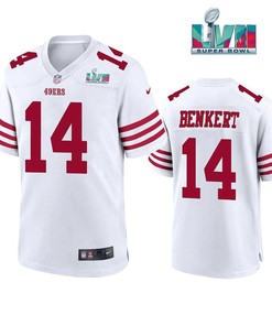 Kurt Benkert 14 San Francisco 49Ers Super Bowl LVII White Jersey