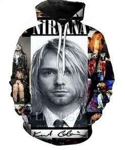 Kurt Cobain 3D Hoodie Zip Hoodie 03
