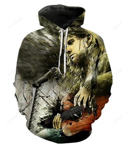 Kurt Cobain 3D Hoodie Zip Hoodie 04
