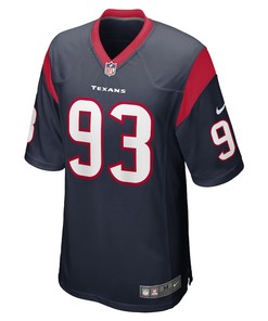 Kurt Hinish Houston Texans Game Player Jersey - Navy