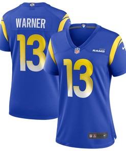 Kurt Warner Los Angeles Rams Womens Game Retired Player Jersey - Royal Nfl