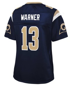 Kurt Warner St. Louis Rams Nfl Pro Line Womens Retired Player Jersey - Navy