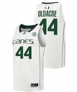 Kyla Oldacre 44 Miami Hurricanes College Basketball Men Jersey - White