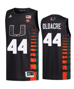 Kyla Oldacre 44 Miami Hurricanes Uniform Jersey College Basketball Black