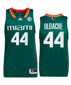 Kyla Oldacre 44 Miami Hurricanes Uniform Jersey College Basketball Green