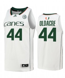 Kyla Oldacre 44 Miami Hurricanes Uniform Jersey College Basketball White
