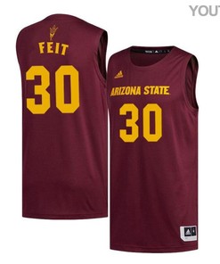 Kyle Feit 30 Arizona State Sun Devils Basketball Youth Jersey - Maroon