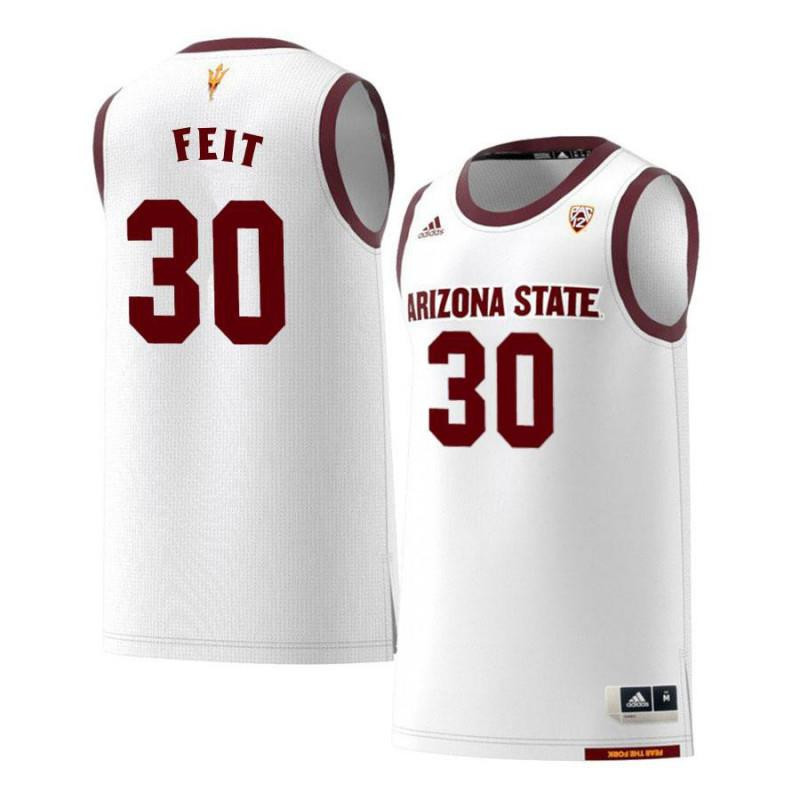Kyle Feit 30 Arizona State Sun Devils Retro Basketball Men Jersey - White
