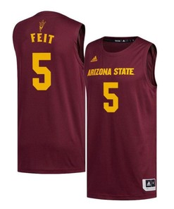 Kyle Feit 5 Arizona State Sun Devils Basketball Men Jersey - Maroon