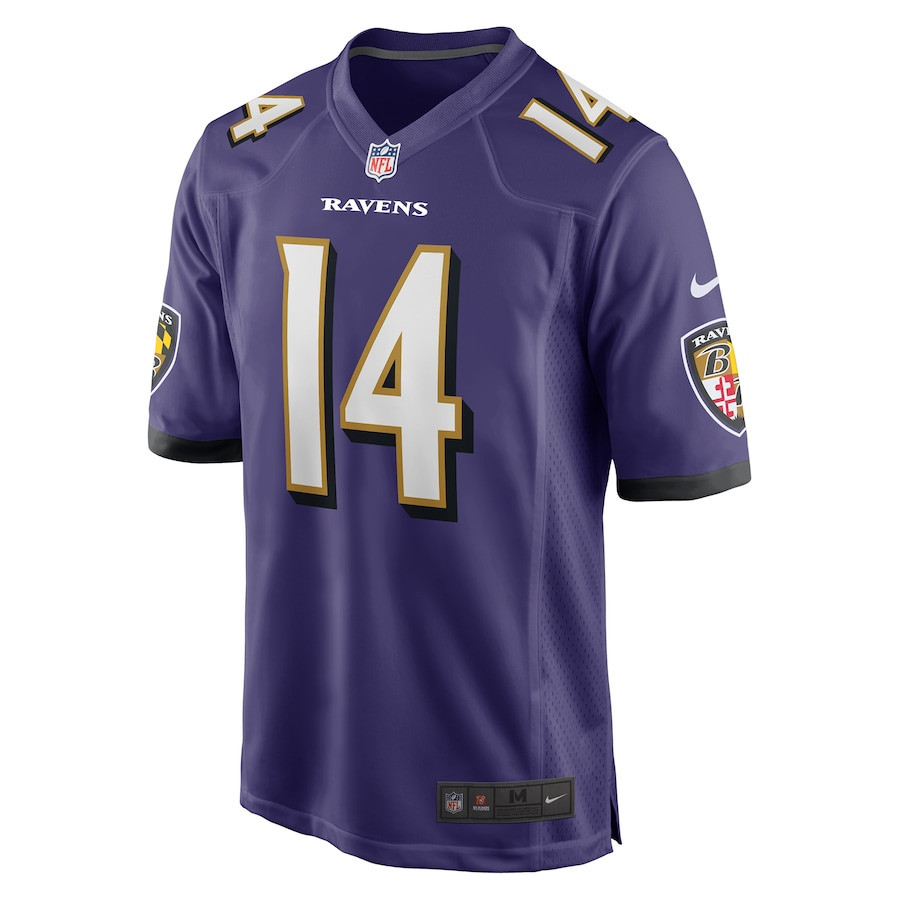 Kyle Hamilton 14 Baltimore Ravens 2022 Draft First Round Pick Game Jersey In Purple