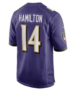 Kyle Hamilton 14 Baltimore Ravens 2022 Draft First Round Pick Game Jersey In Purple