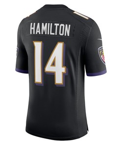 Kyle Hamilton 14 Baltimore Ravens Men's Vapor Limited Jersey - Black