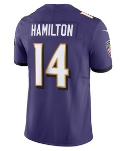 Kyle Hamilton 14 Baltimore Ravens Vapor F.U.S.E. Limited Jersey - Purple