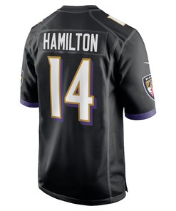 Kyle Hamilton Baltimore Ravens 2022 NFL Draft First Round Pick Game Jersey - Black
