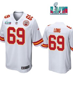 Kyle Long 69 Kansas City Chiefs Super Bowl LVII White Men Game Jersey