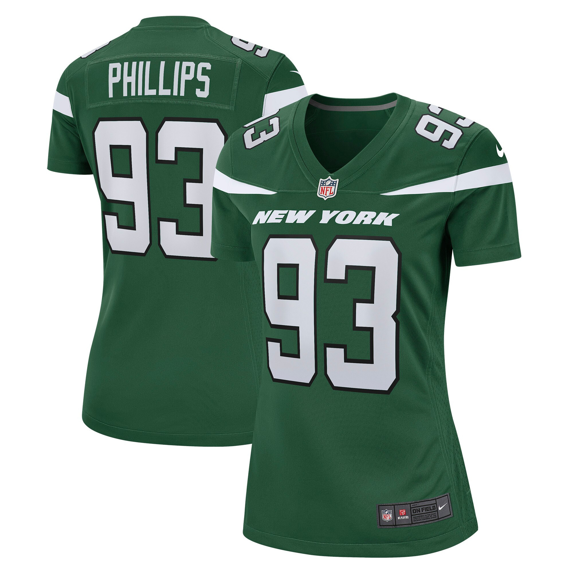Kyle Phillips New York Jets Womens Game Player Jersey - Gotham Green Nfl