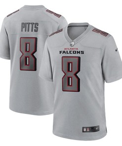 Kyle Pitts 8 Atlanta Falcons Atmosphere Fashion Game Jersey - Gray