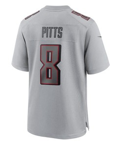 Kyle Pitts 8 Atlanta Falcons Atmosphere Fashion Game Jersey - Gray