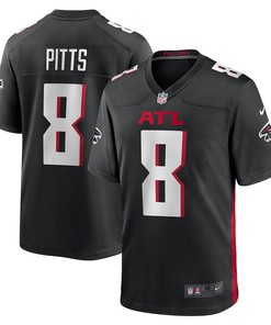 Kyle Pitts 8 Atlanta Falcons Game Jersey - Black