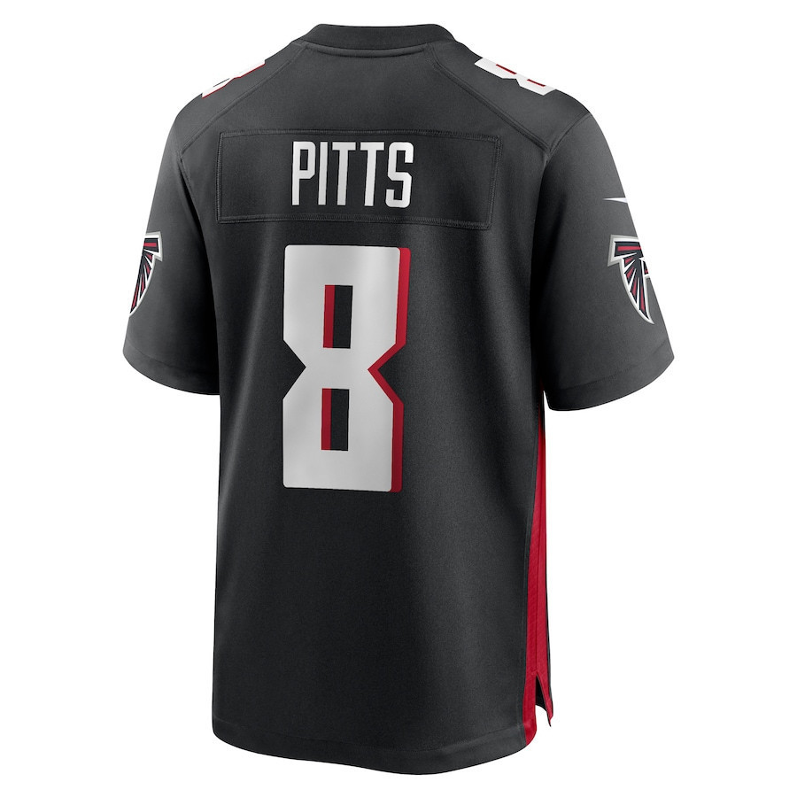 Kyle Pitts 8 Atlanta Falcons Game Jersey - Black