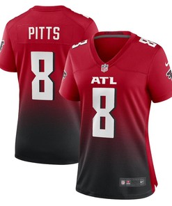 Kyle Pitts 8 Atlanta Falcons Women Alternate Game Jersey - Red