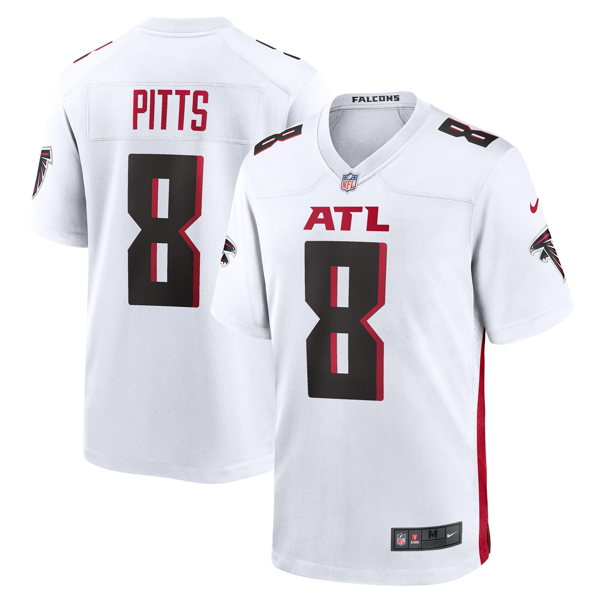 Kyle Pitts Atlanta Falcons Game Player Jersey - White Nfl