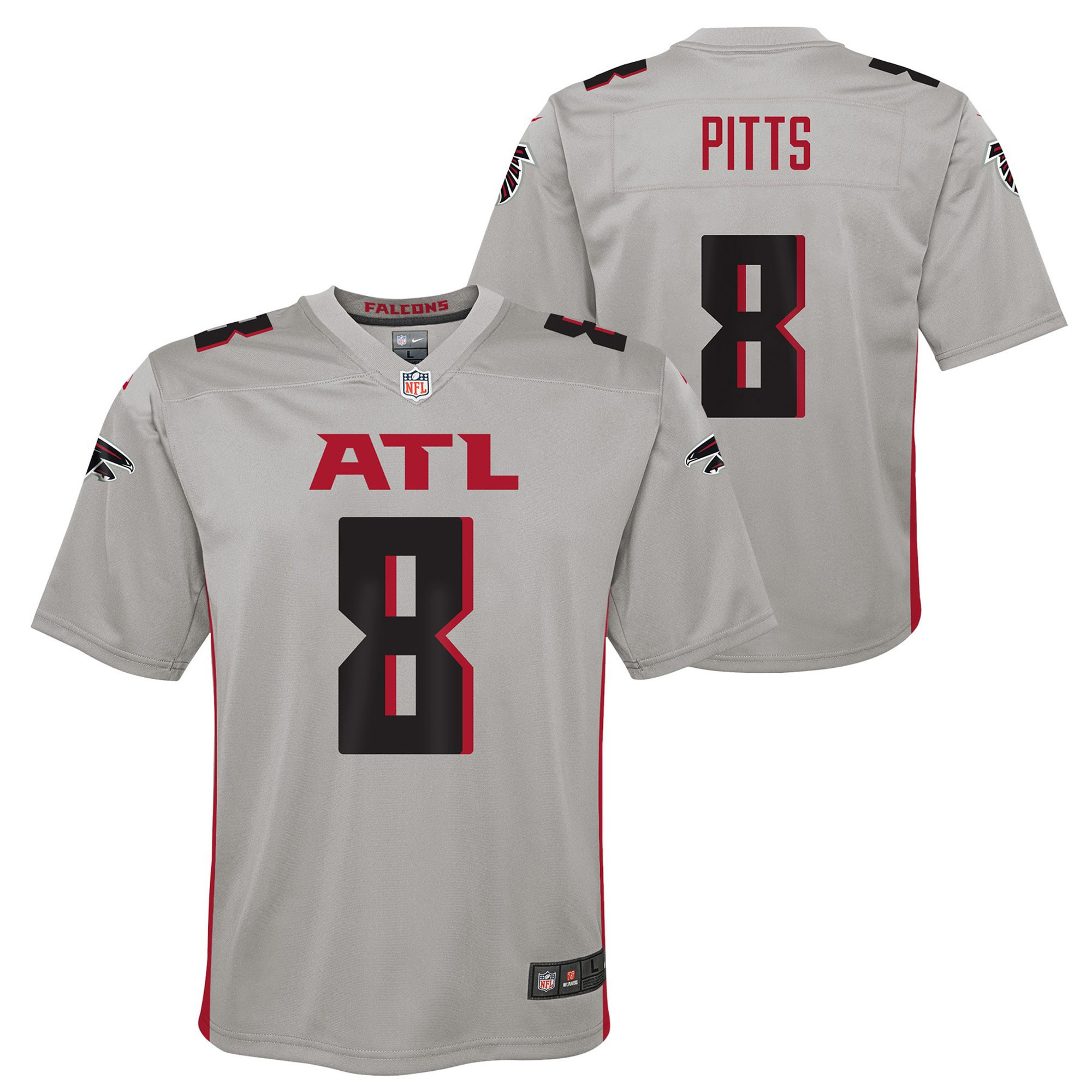 Kyle Pitts Atlanta Falcons Inverted Game Jersey - Gray Nfl