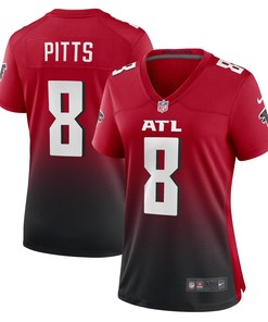 Kyle Pitts Atlanta Falcons Womens Alternate Game Jersey Red Nfl