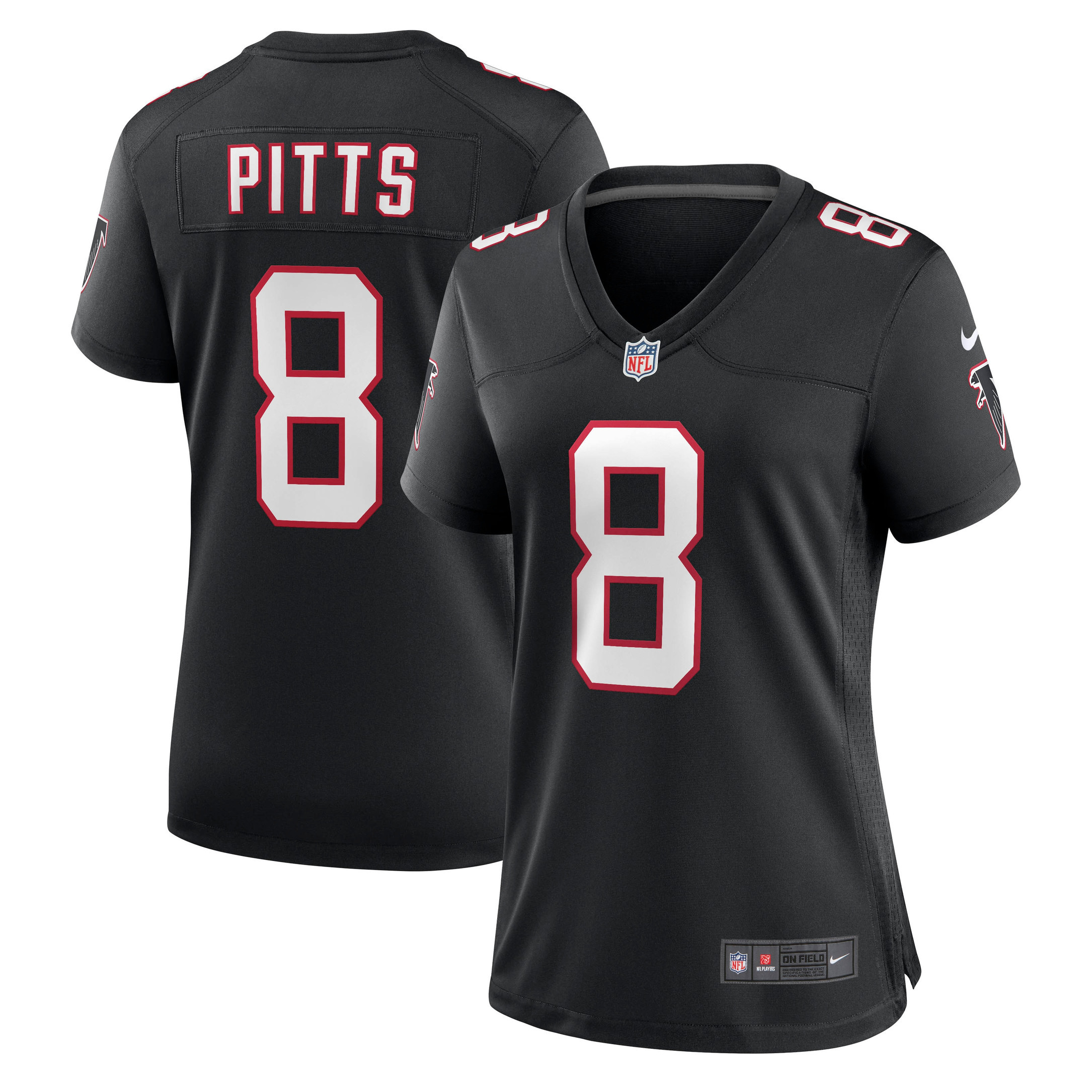 Kyle Pitts Atlanta Falcons Womens Game Jersey - Black Nfl