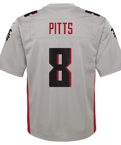 Kyle Pitts Atlanta Falcons Youth Inverted Game Jersey - Gray