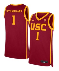 Kyle Sturdivant 1 USC Trojans Elite Basketball Men Jersey - Red