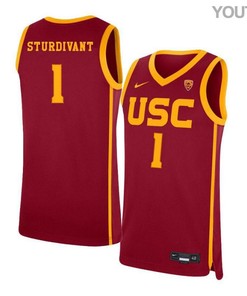 Kyle Sturdivant 1 USC Trojans Elite Basketball Youth Jersey - Red