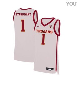 Kyle Sturdivant 1 USC Trojans Elite Basketball Youth Jersey - White