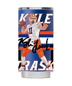 Kyle Trask Blue Tumbler - Perfect for Tampa Bay Buccaneers Fans