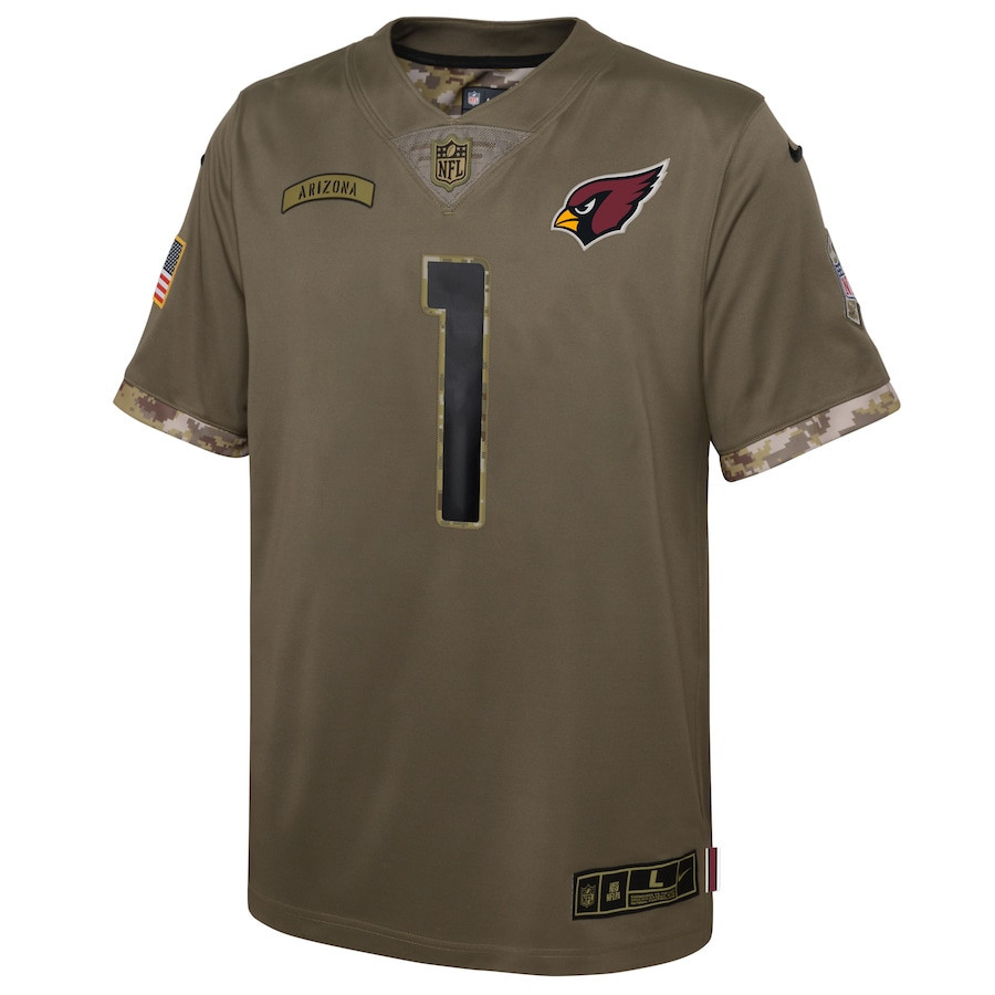 Kyler Murray Arizona Cardinals 2022 Salute To Service Player Limited Jersey - Olive