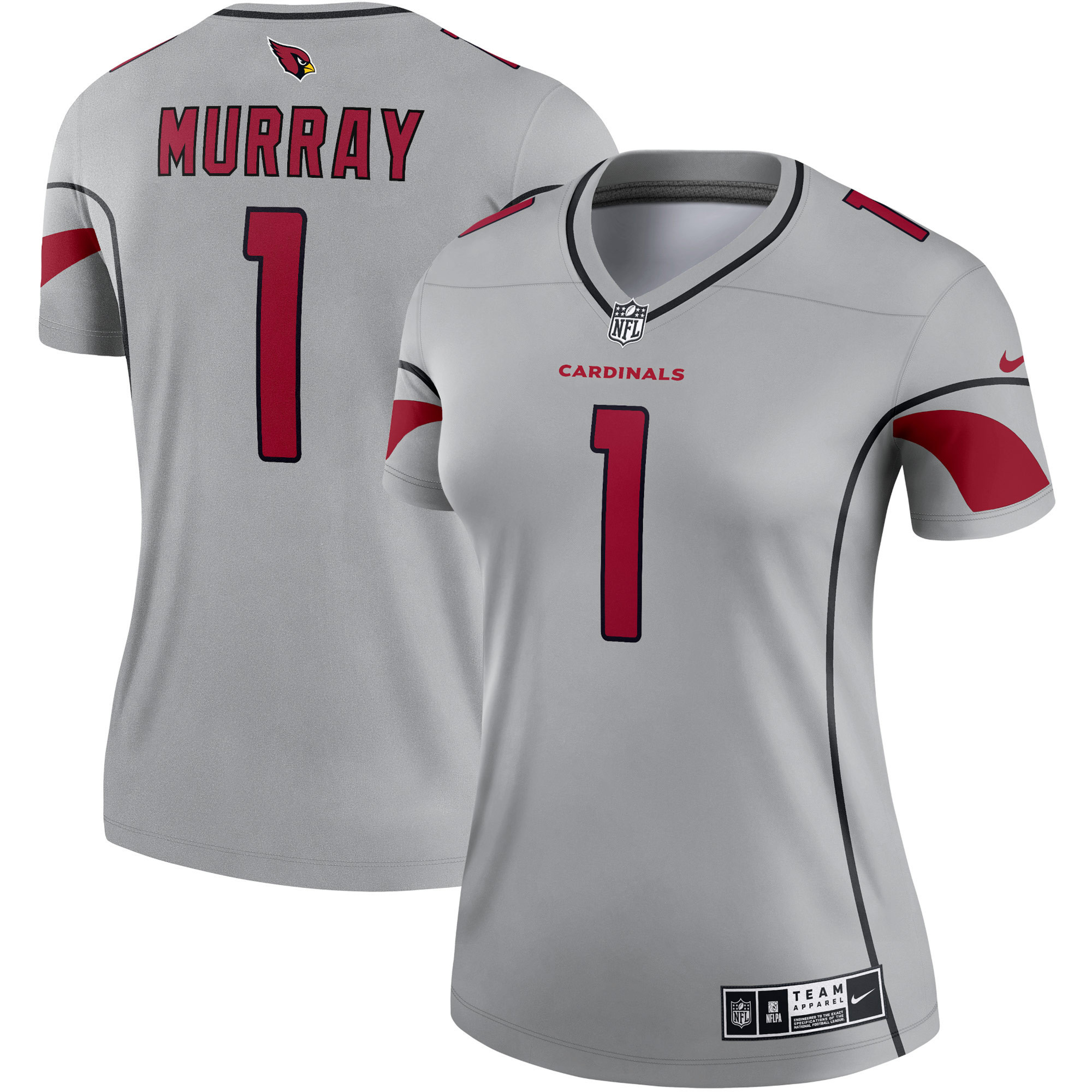 Kyler Murray Arizona Cardinals Womens Inverted Legend Jersey - Gray Nfl