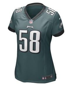 Kyron Johnson Philadelphia Eagles Women's Game Player Jersey - Midnight Green