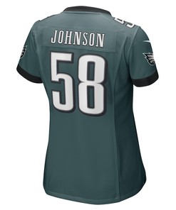 Kyron Johnson Philadelphia Eagles Women's Game Player Jersey - Midnight Green