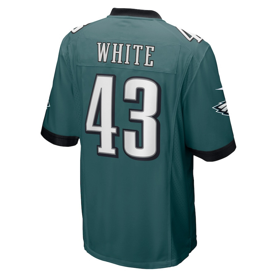 Kyzir White 43 Philadelphia Eagles Game Jersey - Midnight Green