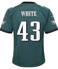 Kyzir White 43 Philadelphia Eagles Super Bowl LVII Champions 2 Stars 2 Stars Youth Game Jersey - Black