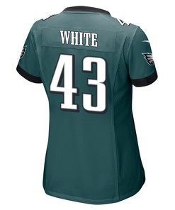 Kyzir White 43 Philadelphia Eagles Super Bowl LVII Champions 2 Stars Women Game Jersey - Midnight Green