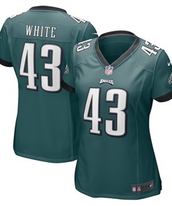 Kyzir White 43 Philadelphia Eagles Women's Game Jersey - Midnight Green