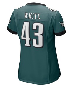 Kyzir White 43 Philadelphia Eagles Women's Game Jersey - Midnight Green