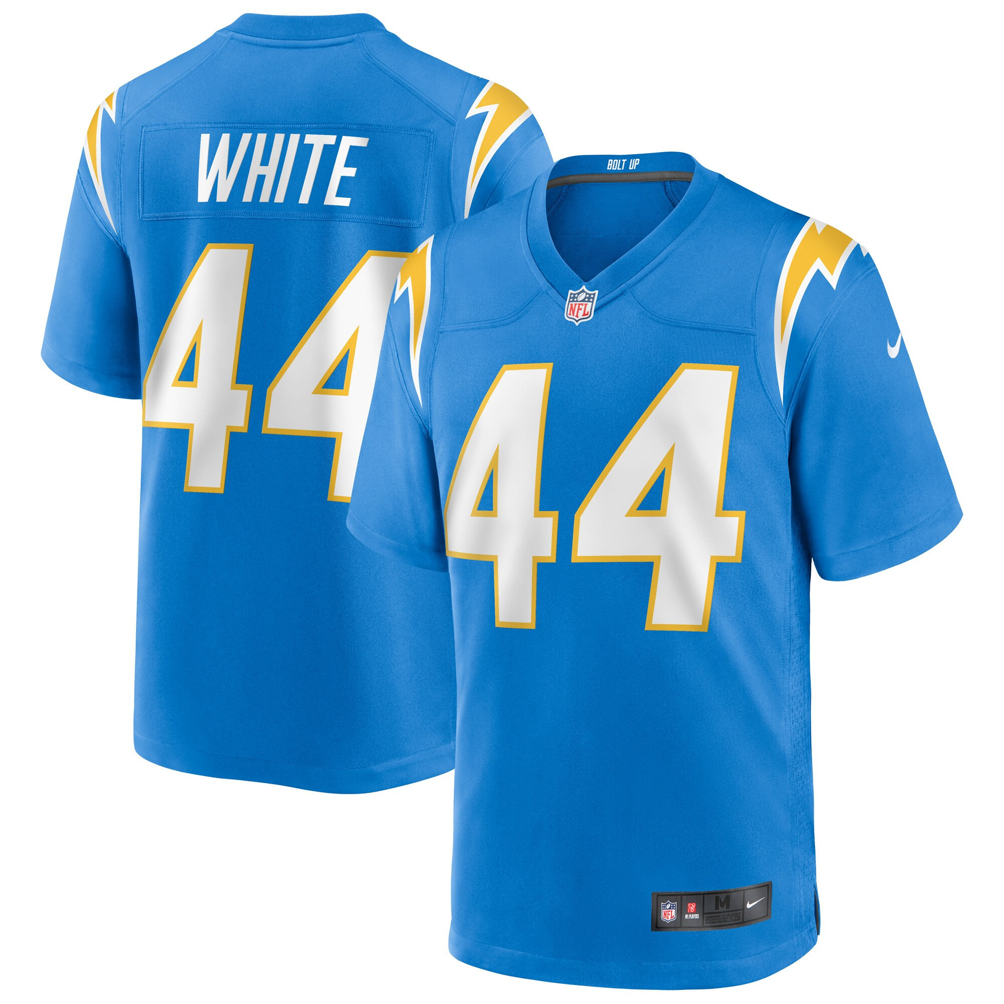 Kyzir White Los Angeles Chargers Game Jersey - Powder Blue Nfl