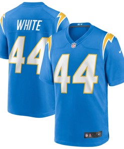 Kyzir White Los Angeles Chargers Game Jersey - Powder Blue Nfl