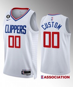 LA Clippers Custom 00 2022-23 Association Edition White Jersey Swingman