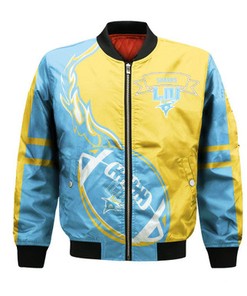 LIU Sharks Bomber Jacket Flame Ball - NCAA