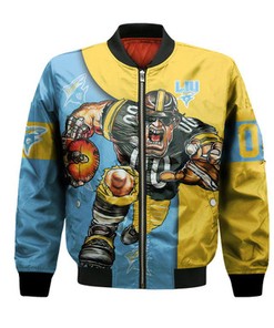 LIU Sharks Bomber Jacket Football Go On - NCAA