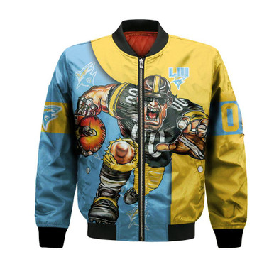 LIU Sharks Bomber Jacket Football Go On - NCAA