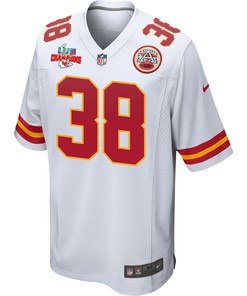 L'Jarius Sneed 38 Kansas City Chiefs Super Bowl LVII Champions 3 Stars Men Game Jersey - White